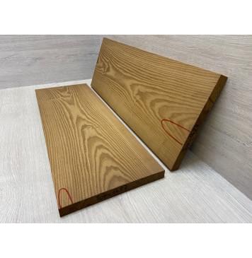 Ясень Печёный 180 гр заготовка на топ Тангент АА 17х182х520 мм (2шт книжкой)-3