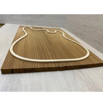 Ясень Печёный 180 гр заготовка на топ Смешанный АА 17х177х530 мм (2шт книжкой)-4