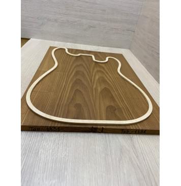 Ясень Печёный 180 гр заготовка на топ Смешанный А 16.5х180х480 мм (2шт книжкой)-2