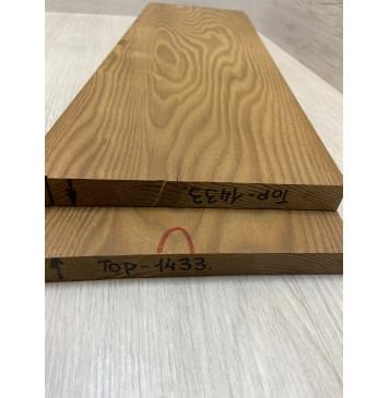 Ясень Печёный 180 гр заготовка на топ Тангент ААА 18х184х555 мм (2шт книжкой)-3