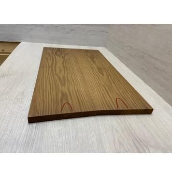 Ясень Печёный 180 гр заготовка на топ Тангент АА 19х164х550 мм (2шт книжкой)-1