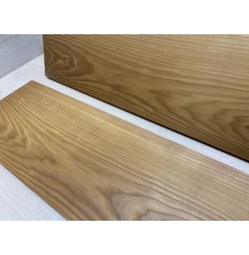 Ясень Печёный 180 гр заготовка на топ Смешанный АА 17.5х190х530 мм (2шт книжкой)-6