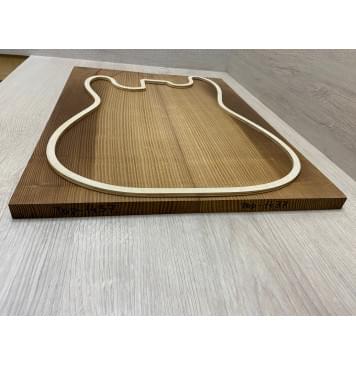 Ясень Печёный 180 гр заготовка на топ Радиал А 17х185х490 мм (2шт книжкой)-2