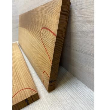 Ясень Печёный 180 гр заготовка на топ Радиал А 17х185х490 мм (2шт книжкой)-5