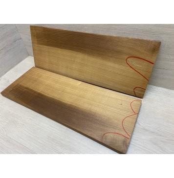 Ясень Печёный 180 гр заготовка на топ Радиал А 17х185х490 мм (2шт книжкой)-6