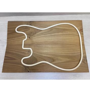 Ясень Печёный 180 гр заготовка на топ Тангент А 17х187х545 мм (2шт книжкой)-7