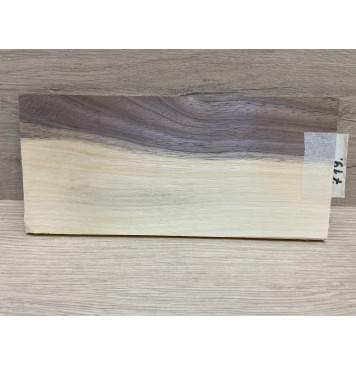 Орех Американский Заболонь заготовка накладки на головку грифа Смешанный ААА 6х97х210 мм-0