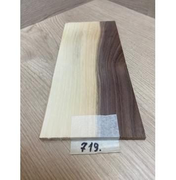 Орех Американский Заболонь заготовка накладки на головку грифа Смешанный ААА 6х97х210 мм-4