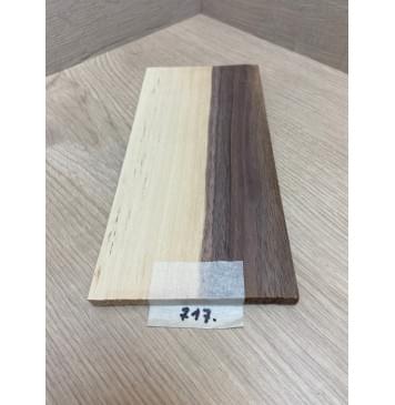 Орех Американский Заболонь заготовка накладки на головку грифа Смешанный ААА 7.5х103х210 мм-1