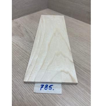 Ясень Белый заготовка накладки на головку грифа Тангент ААА 5.5х97х280 мм-6