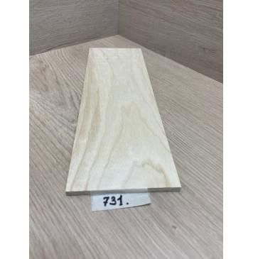 Ясень Белый заготовка накладки на головку грифа Тангент ААА 6х97х280 мм-4