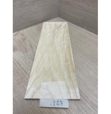 Ясень Белый заготовка накладки на головку грифа Тангент ААА 6х97х280 мм-1