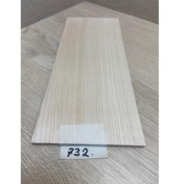 Клён Белый заготовка накладки на головку грифа Радиал АА 5.5х114х270 мм-3