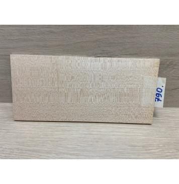 Клён Белый заготовка накладки на головку грифа Радиал ААА  5х100х215 мм-0