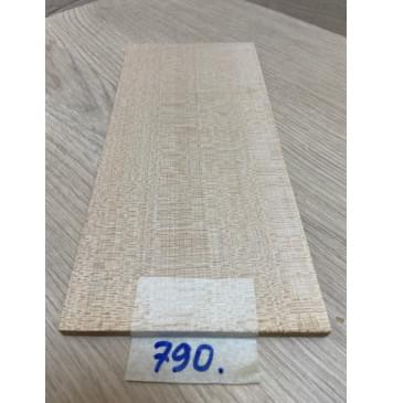 Клён Белый заготовка накладки на головку грифа Радиал ААА  5х100х215 мм-4