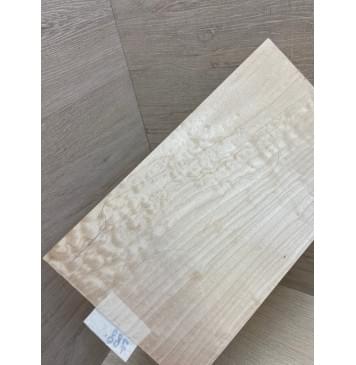 Клён Облачко заготовка накладки на головку грифа Смешанный ААА Волна ААА 3х167х280 мм-3