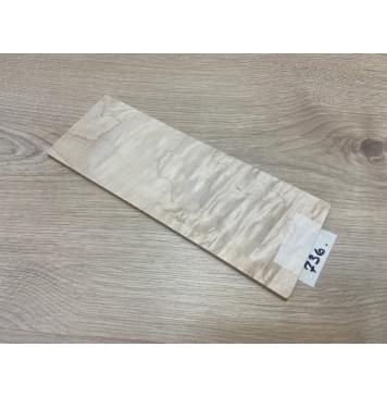 Клён Облачко заготовка накладки на головку грифа Тангент АА Волна ААА 6.5х87х240 мм-0