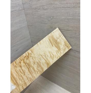 Клён Облачко заготовка накладки на головку грифа Тангент АА Волна ААА 6.5х87х240 мм-3