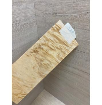 Клён Облачко заготовка накладки на головку грифа Тангент АА Волна ААА 6.5х87х240 мм-2