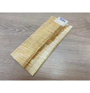 Клён Американский Spalted Волнистый заготовка накладки на головку грифа Радиал АА Волна ААА 5х100х220 мм-6