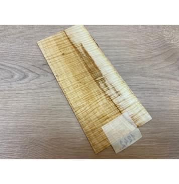 Клён Американский Spalted Волнистый заготовка накладки на головку грифа Радиал АА Волна ААА 5х100х220 мм-8