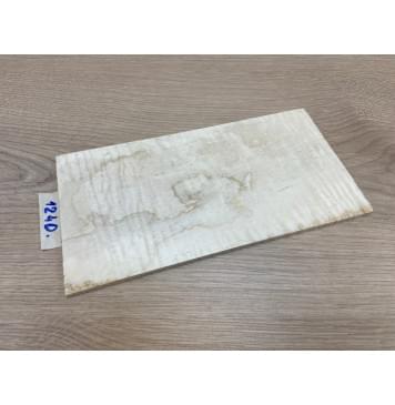 Клён Американский Волнистый заготовка накладки на головку грифа Тангент АА Волна ААА 6х113х215 мм-9