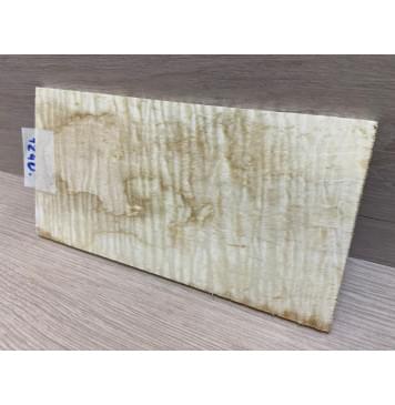 Клён Американский Волнистый заготовка накладки на головку грифа Тангент АА Волна ААА 6х113х215 мм-4