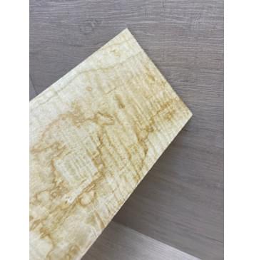 Клён Американский Волнистый заготовка накладки на головку грифа Тангент АА Волна ААА 6х113х215 мм-0