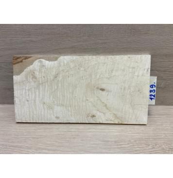 Клён Американский Волнистый заготовка накладки на головку грифа Тангент АА Волна ААА 6х113х215 мм-9