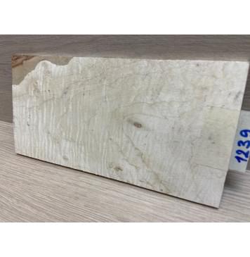 Клён Американский Волнистый заготовка накладки на головку грифа Тангент АА Волна ААА 6х113х215 мм-8