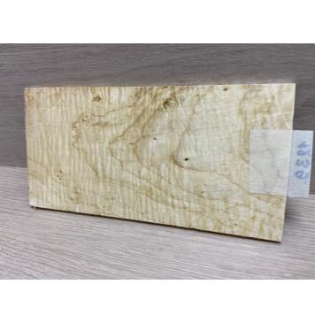 Клён Американский Волнистый заготовка накладки на головку грифа Тангент АА Волна ААА 6х113х215 мм-6