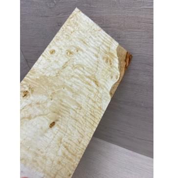 Клён Американский Волнистый заготовка накладки на головку грифа Тангент АА Волна ААА 6х113х215 мм-2