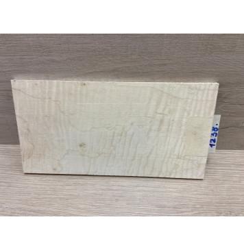 Клён Американский Волнистый заготовка накладки на головку грифа Тангент АА Волна ААА 6х113х215 мм-8