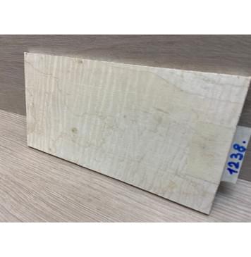 Клён Американский Волнистый заготовка накладки на головку грифа Тангент АА Волна ААА 6х113х215 мм-11