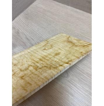 Клён Американский Волнистый заготовка накладки на головку грифа Тангент АА Волна ААА 6х113х215 мм-5