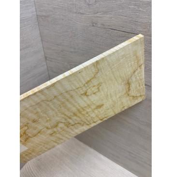 Клён Американский Волнистый заготовка накладки на головку грифа Тангент АА Волна ААА 6х113х215 мм-4