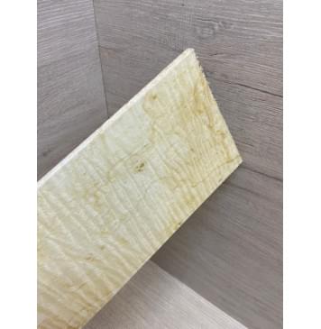 Клён Американский Волнистый заготовка накладки на головку грифа Тангент АА Волна ААА 6х113х215 мм-3