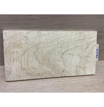 Клён Американский Волнистый заготовка накладки на головку грифа Тангент АА Волна ААА 6х112х220 мм-2