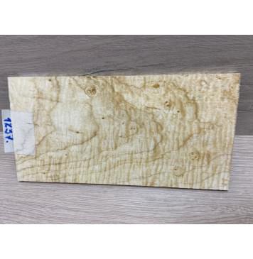 Клён Американский Волнистый заготовка накладки на головку грифа Тангент АА Волна ААА 6х112х220 мм-5