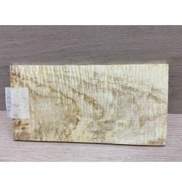 Клён Американский Волнистый заготовка накладки на головку грифа Тангент АА Волна ААА 6х112х220 мм-4