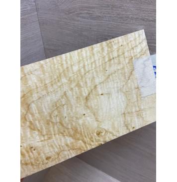 Клён Американский Волнистый заготовка накладки на головку грифа Тангент АА Волна ААА 6х112х220 мм-0