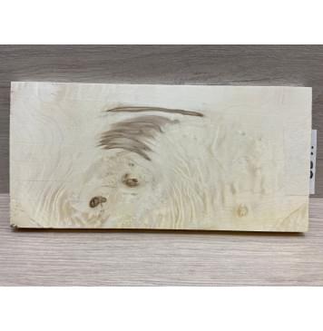 Клён Американский Каповый заготовка накладки на головку грифа Смешанный АА 9х100х200 мм-0