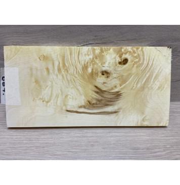 Клён Американский Каповый заготовка накладки на головку грифа Смешанный АА 9х100х200 мм-4