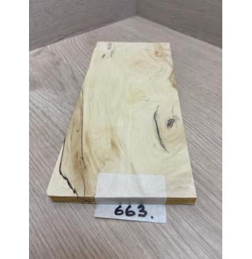 Клён Американский Каповый заготовка накладки на головку грифа Смешанный АА 10х100х215 мм-8