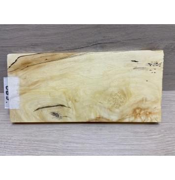 Клён Американский Каповый заготовка накладки на головку грифа Смешанный АА 10х100х215 мм-4