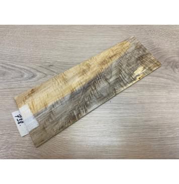 Тополь Болотный Волнистый заготовка накладки на головку грифа Смешанный ААА Волна ААА 5.5х95-102х280 мм-6
