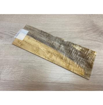 Тополь Болотный Волнистый заготовка накладки на головку грифа Смешанный ААА Волна ААА 5.5х95-102х280 мм-5