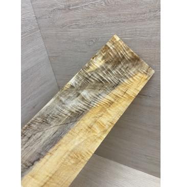 Тополь Болотный Волнистый заготовка накладки на головку грифа Смешанный ААА Волна ААА 5.5х95-102х280 мм-4