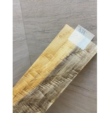 Тополь Болотный Волнистый заготовка накладки на головку грифа Смешанный ААА Волна ААА 5.5х95-102х280 мм-1