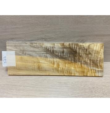 Тополь Болотный Волнистый заготовка накладки на головку грифа Смешанный ААА Волна ААА 6.5х95-102х280 мм-5